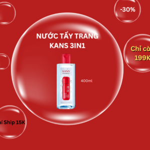 Nước Tẩy Trang 3IN1 KANS 400ml