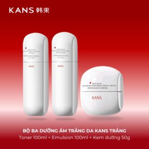 Bộ Ba Dưỡng Ẩm Trắng Da - KANS Trắng