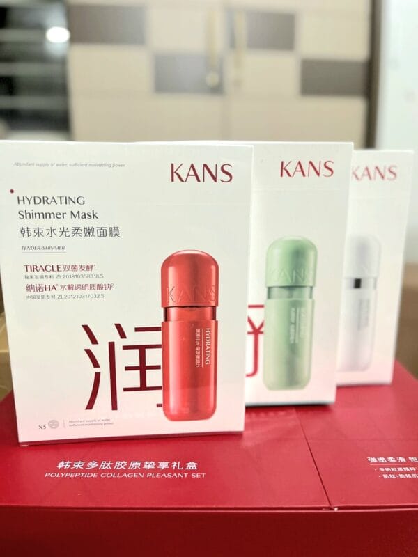 Hộp 5 Miếng Mặt Nạ KANS Dưỡng Ẩm Trắng Da - Hình ảnh 7