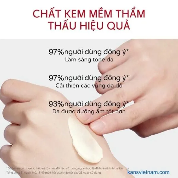 Kem Dưỡng Ẩm Trắng Da Kans Trắng - Hình ảnh 6