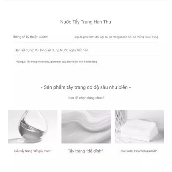 Nước Tẩy Trang 3IN1 KANS 400ml - Hình ảnh 4