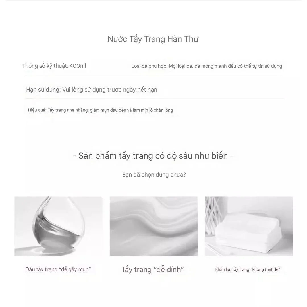 Nước Tẩy Trang 3IN1 KANS 400ml - Ảnh 4