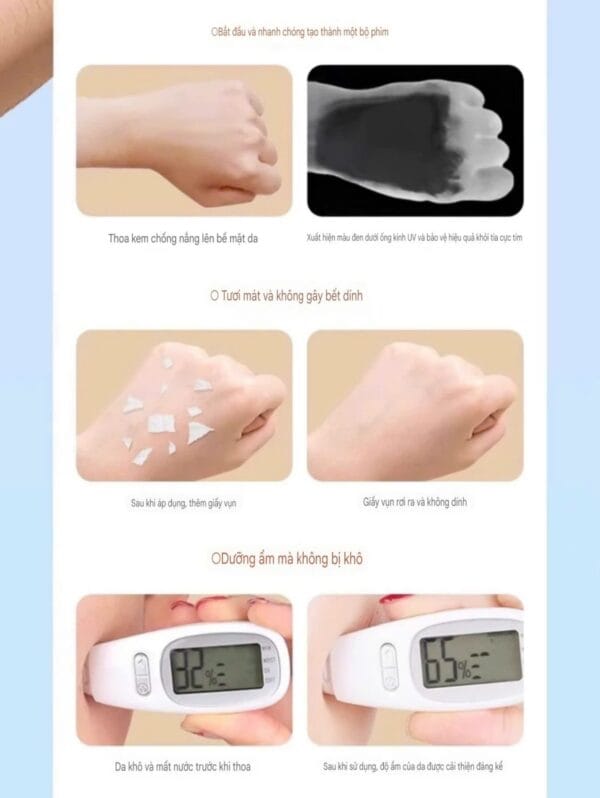Kem Chống Nắng Dưỡng Ẩm Trắng Da 3in1 KANS - Hình ảnh 4