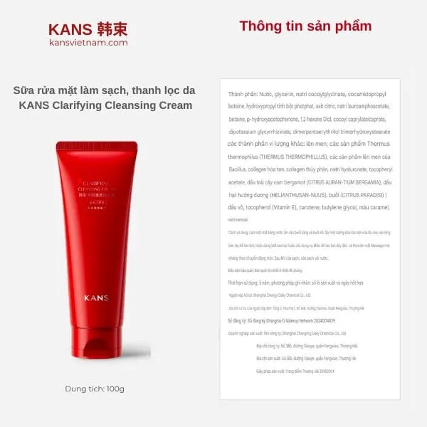 Bộ Dưỡng Da Săn Chắc Căng Bóng Mờ Nhăn - KANS Đỏ Chính Hãng - Ảnh 5