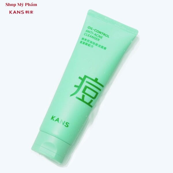 Sữa Rửa Mặt Kiềm Dầu Trị Mụn KANS Xanh - Hình ảnh 2