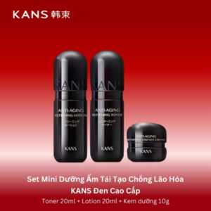Bộ Dưỡng Da Mini KANS Đen Cao Cấp